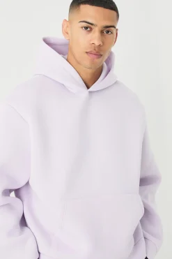 boohooMAN Oversized Boxy Bonded Scuba Hoodie | UK| Hoodies & Sweatshirts