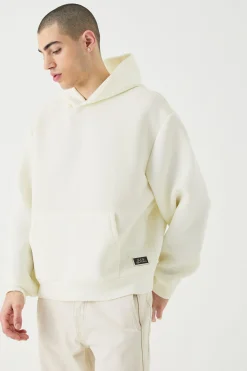 boohooMAN Oversized Boxy Bonded Scuba Hoodie | UK| Hoodies & Sweatshirts