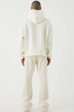 boohooMAN Oversized Boxy Bonded Scuba Hoodie | UK| Hoodies & Sweatshirts