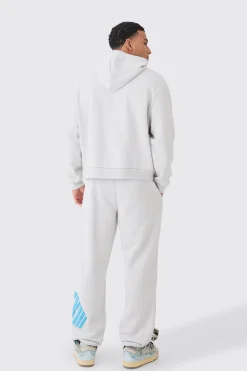 boohooMAN Oversized Boxy Borg Applique Hoodie | UK| Hoodies & Sweatshirts