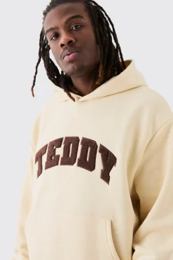 boohooMAN Oversized Boxy Borg Applique Hoodie | UK| Hoodies & Sweatshirts