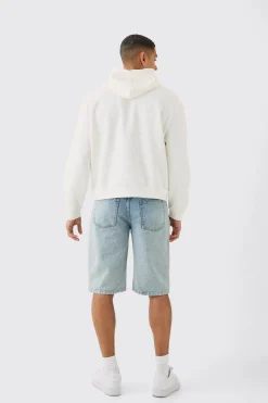 boohooMAN Oversized Boxy Borg Applique Hoodie | UK| Hoodies & Sweatshirts