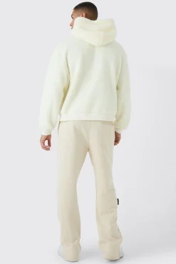 boohooMAN Oversized Boxy Borg Over The Head Hoodie | UK| Hoodies & Sweatshirts