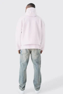 boohooMAN Oversized Boxy Boucle Borg Zip Thru Cargo Hoodie | UK| Hoodies & Sweatshirts