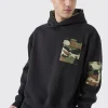 boohooMAN Oversized Boxy Camo Pocket Hoodie | UK| Hoodies & Sweatshirts