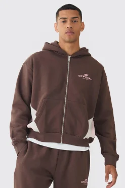 boohooMAN Oversized Boxy Cut & Sew Colour Block Zip Through Tracksuit | UK| Tracksuits