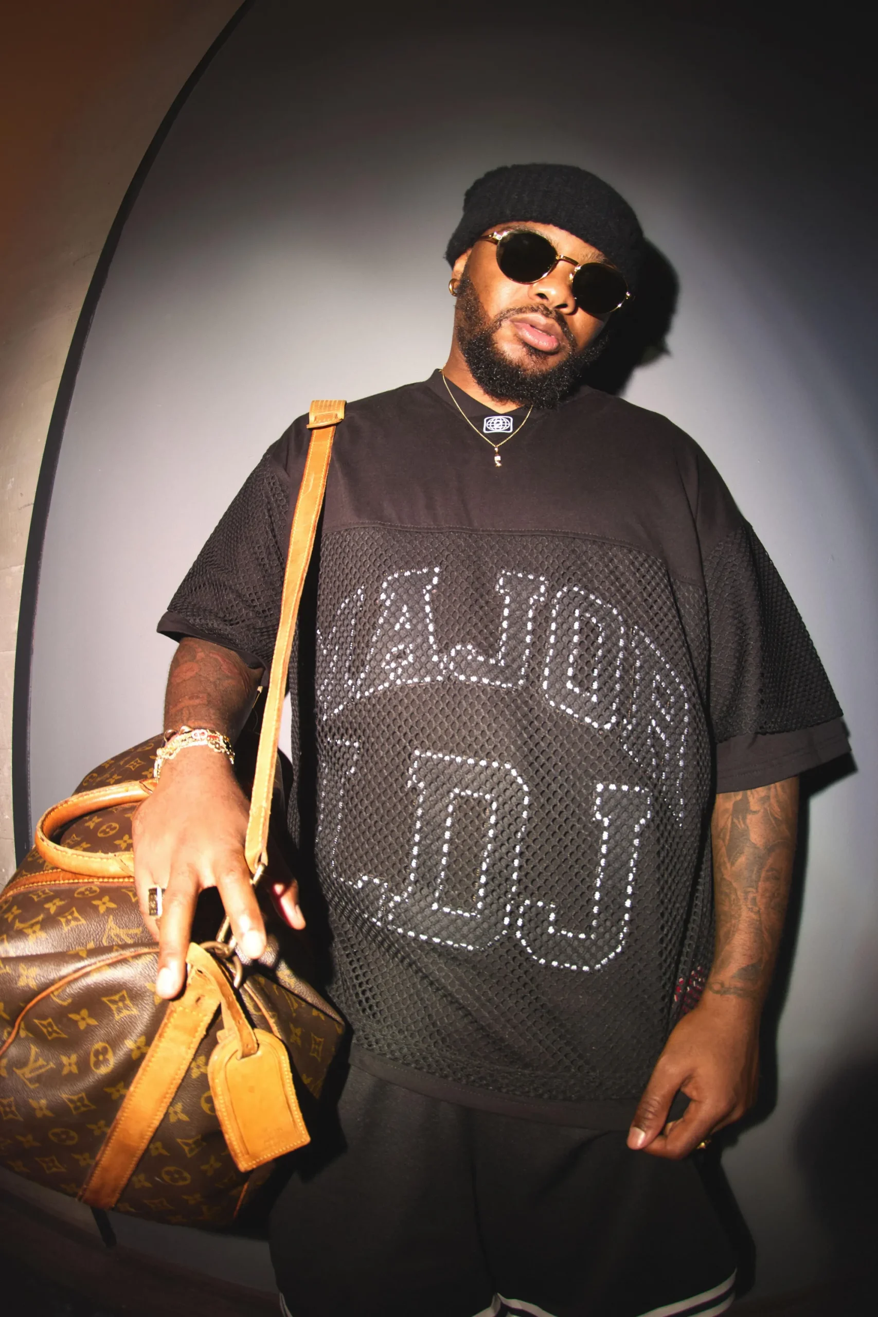 Oversized Boxy Drop Shoulder Mesh Layer Applique T-shirt | UK^boohooMAN Clearance