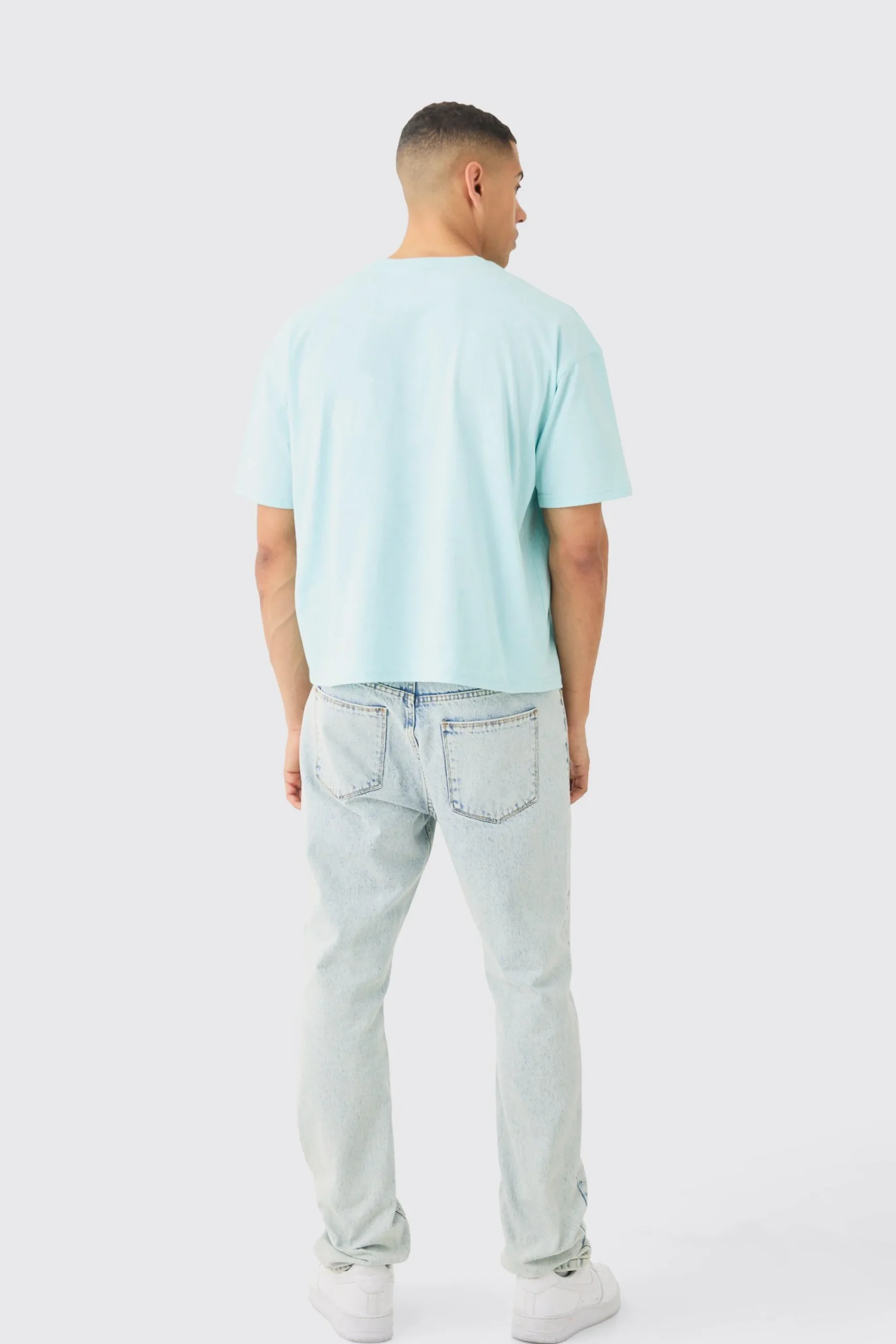 Oversized Boxy Embroidered T-shirt | UK^boohooMAN