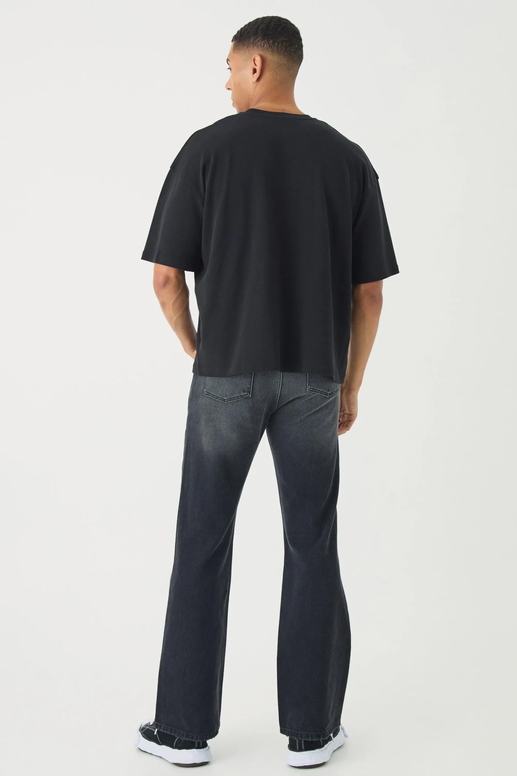 Oversized Boxy Embroidered Slogan T-shirt | UK^boohooMAN