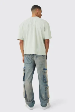 Oversized Boxy Extended Neck Hollywood Graphic T-shirt | UK^boohooMAN Outlet