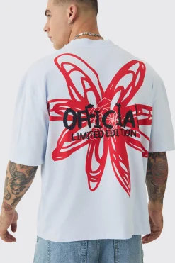 Oversized Boxy Extended Neck Floral T-shirt | UK^boohooMAN Best