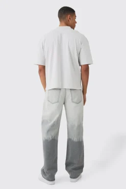 Oversized Boxy Extended Neck Palm Tree T-shirt | UK^boohooMAN Online