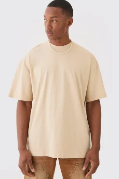 Oversized Boxy Extended Neck Enlighten Printed T-shirt | UK^boohooMAN Clearance