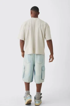 Oversized Boxy Extended Neck Extreme Official T-shirt | UK^boohooMAN Discount