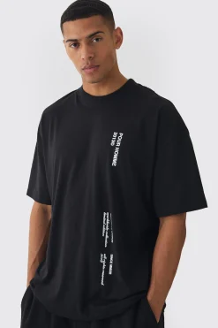 Oversized Boxy Extended Neck Pour Homme T-shirt | UK^boohooMAN Clearance