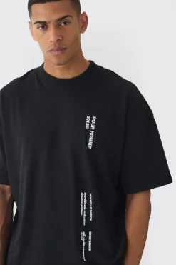 Oversized Boxy Extended Neck Pour Homme T-shirt | UK^boohooMAN Clearance