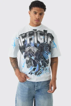 Oversized Boxy Extreme Official T-shirt | UK^boohooMAN Clearance