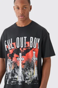 Oversized Boxy Fall Out Boy Band License T-shirt | UK^boohooMAN Best