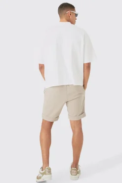 Oversized Boxy Fit Double Knit Mesh T-shirt | UK^boohooMAN New