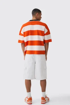 boohooMAN Oversized Boxy Football Knitted Top | UK| Tracksuits