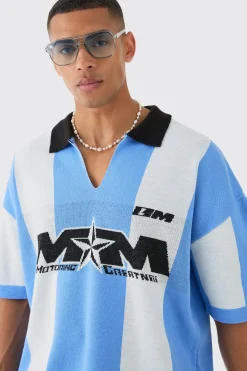 Oversized Boxy Football Knitted Top | UK^boohooMAN Hot