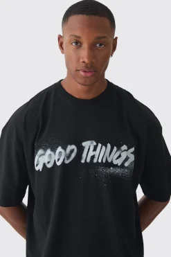 Oversized Boxy Good Things T-shirt | UK^boohooMAN Online