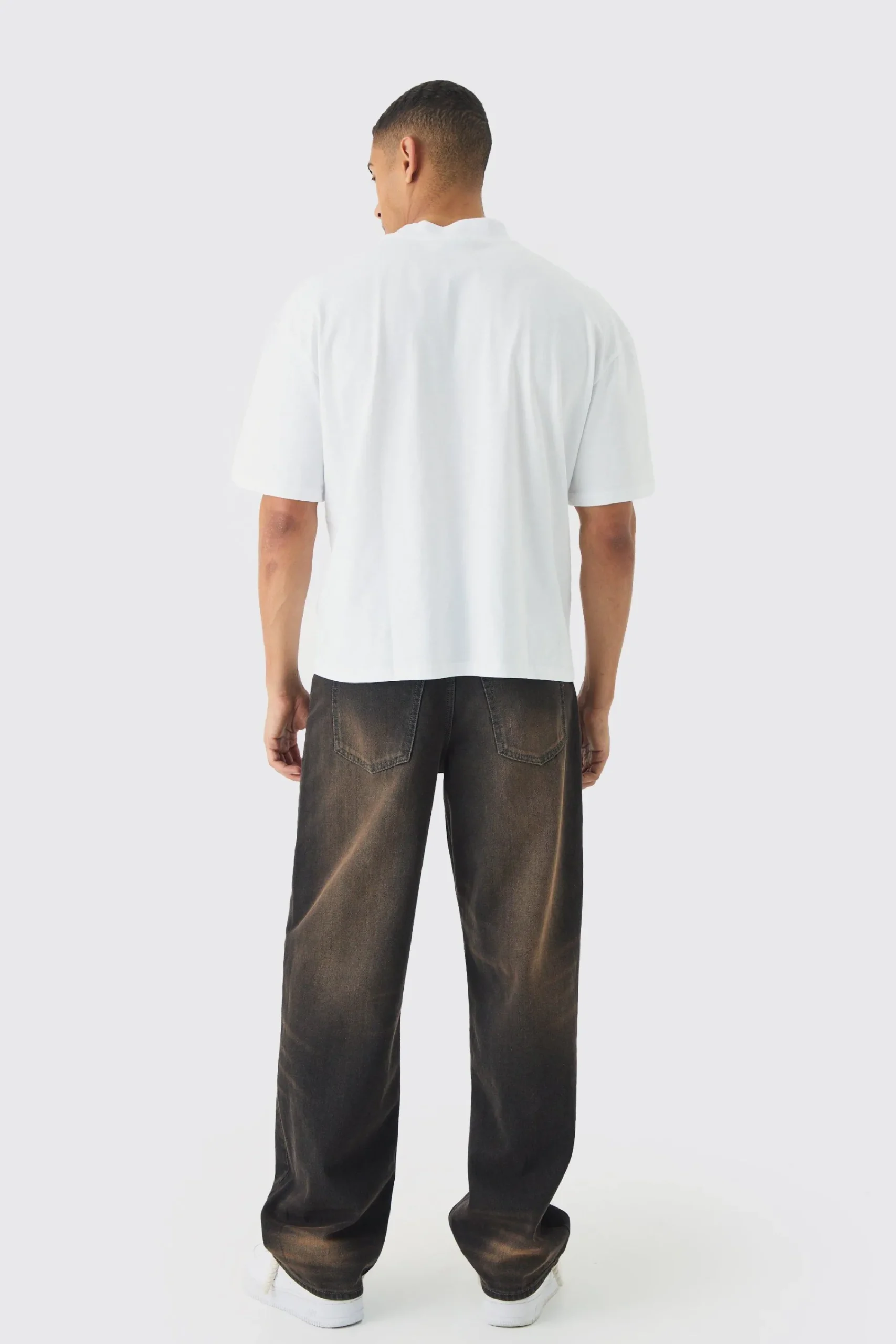 Oversized Boxy Grafitti Bear Graphic T-shirt | UK^boohooMAN Sale