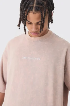 boohooMAN Oversized Boxy Half Sleeve Acid Washed Sweatshirt | UK| Hoodies & Sweatshirts