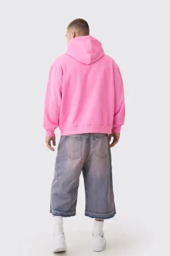 boohooMAN Oversized Boxy Heart Embroidered Hoodie | UK| Hoodies & Sweatshirts