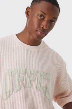 boohooMAN Oversized Boxy Heavy Jumbo Waffle Sweatshirt & Short Set | UK| Sets & Co-Ords|Tracksuits