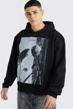 boohooMAN Oversized Boxy Heavyweight Graphic Hoodie | UK| Hoodies & Sweatshirts