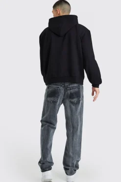 boohooMAN Oversized Boxy Heavyweight Graphic Hoodie | UK| Hoodies & Sweatshirts