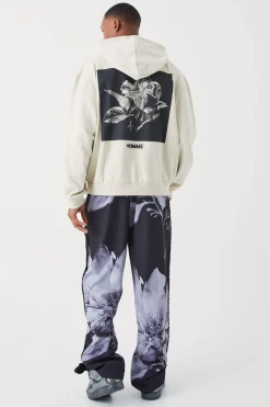 boohooMAN Oversized Boxy Heavyweight Back Graphic Hoodie | UK| Hoodies & Sweatshirts