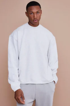 boohooMAN Oversized Boxy Heavyweight Sweatshirt | UK| Hoodies & Sweatshirts