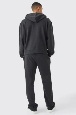 boohooMAN Oversized Boxy Heavyweight Loopback Hoodie | UK| Hoodies & Sweatshirts