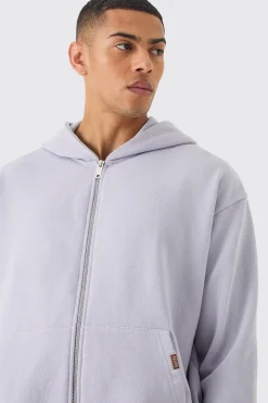 boohooMAN Oversized Boxy Heavyweight Zip Through Hoodie | UK| Hoodies & Sweatshirts