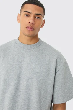 boohooMAN Oversized Boxy Heavyweight Short Sleeve Sweatshirt | UK| Hoodies & Sweatshirts