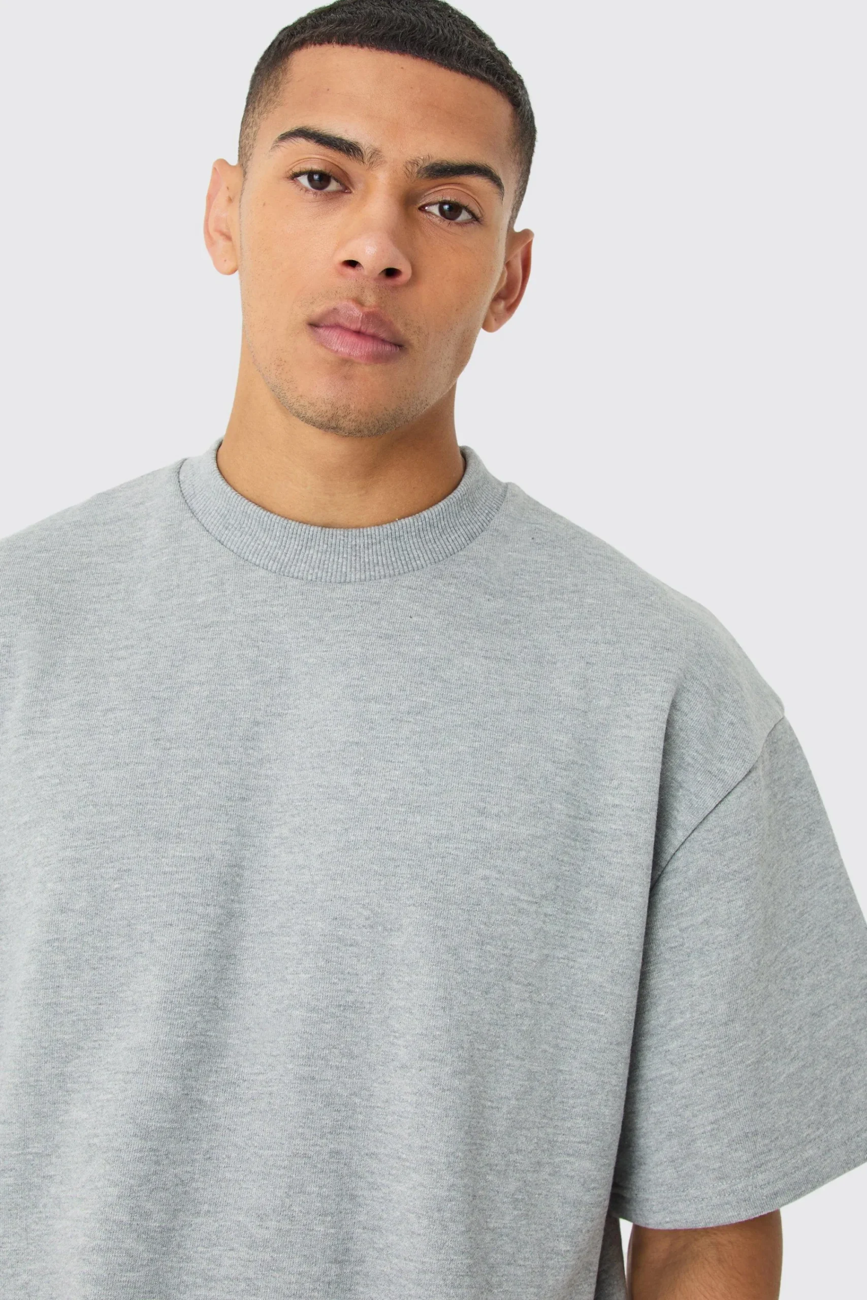 boohooMAN Oversized Boxy Heavyweight Short Sleeve Sweatshirt | UK| Hoodies & Sweatshirts