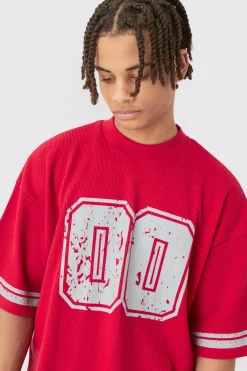 boohooMAN Oversized Boxy Heavyweight Waffle Varsity T-shirt & Short Set | UK| Sets & Co-Ords|Tracksuits