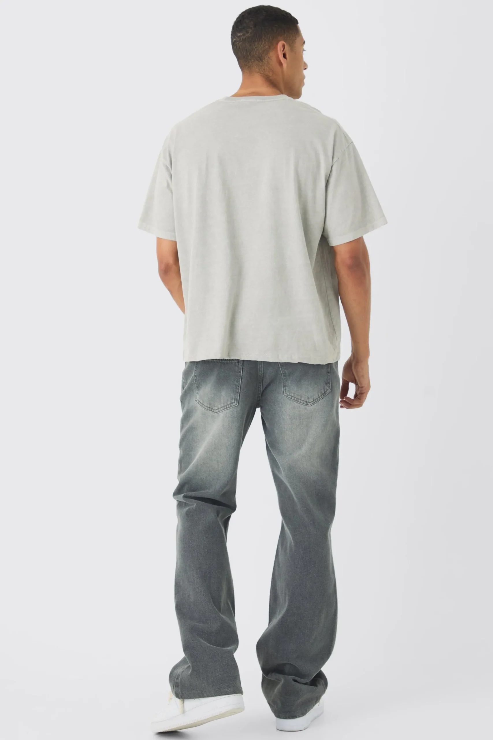 Oversized Boxy Heavyweight B Star Print T-Shirt | UK^boohooMAN Online