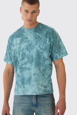 Oversized Boxy Heavyweight BH Print T-Shirt | UK^boohooMAN Hot
