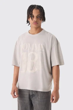 Oversized Boxy Homme 13 T-shirt | UK^boohooMAN