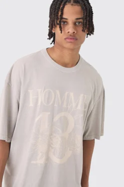 Oversized Boxy Homme 13 T-shirt | UK^boohooMAN