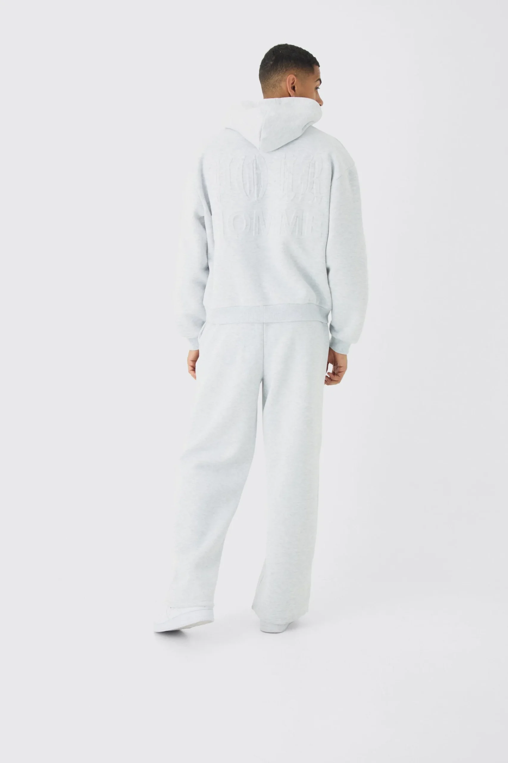 boohooMAN Oversized Boxy Homme Emboss Tracksuit | UK| Tracksuits