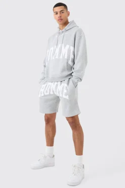boohooMAN Oversized Boxy Homme Hooded Short Tracksuit | UK| Tracksuits