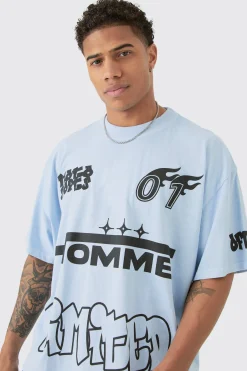 Oversized Boxy Homme Limited Graphic T-shirt | UK^boohooMAN Online