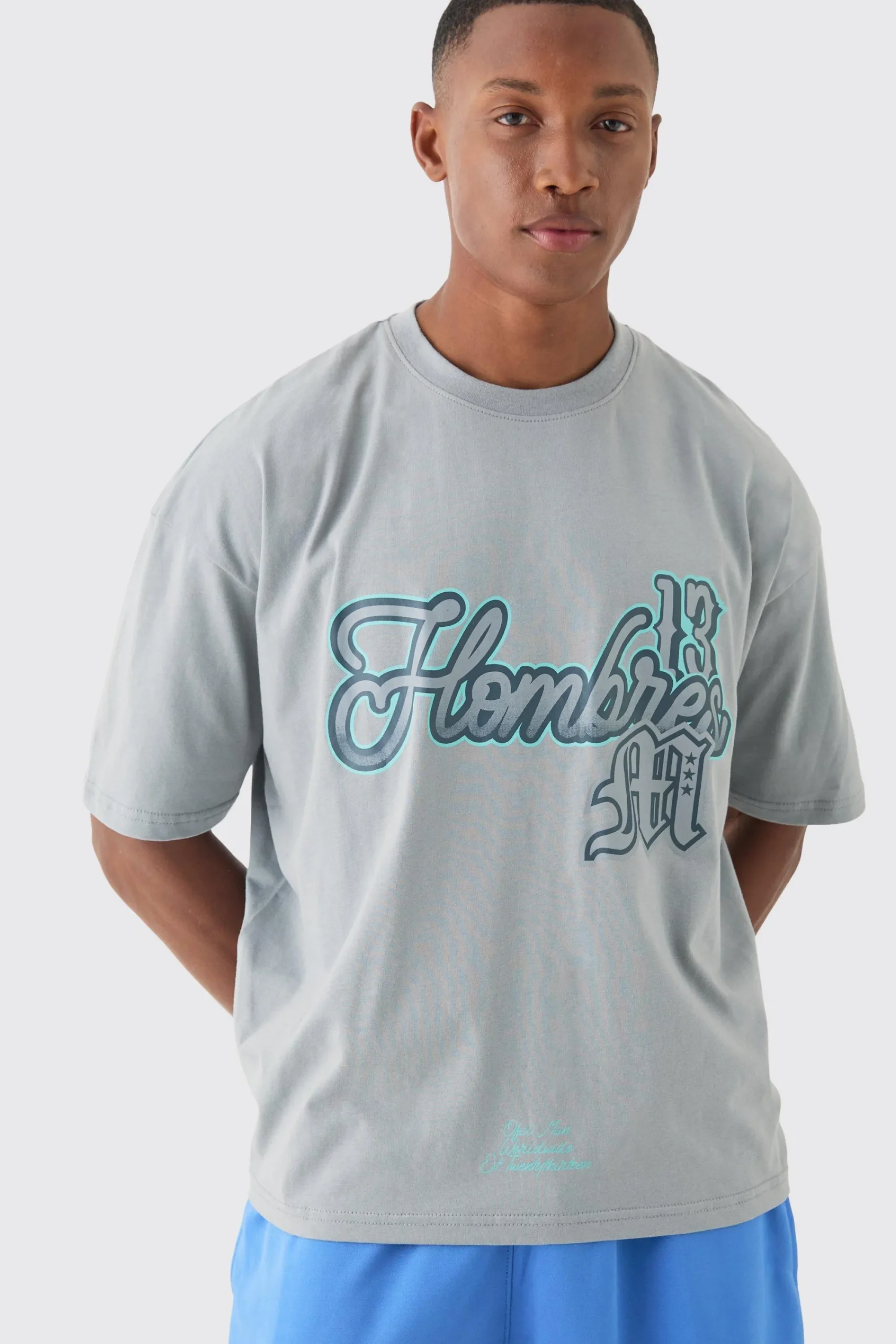 Oversized Boxy Homme Print T-shirt | UK^boohooMAN Sale