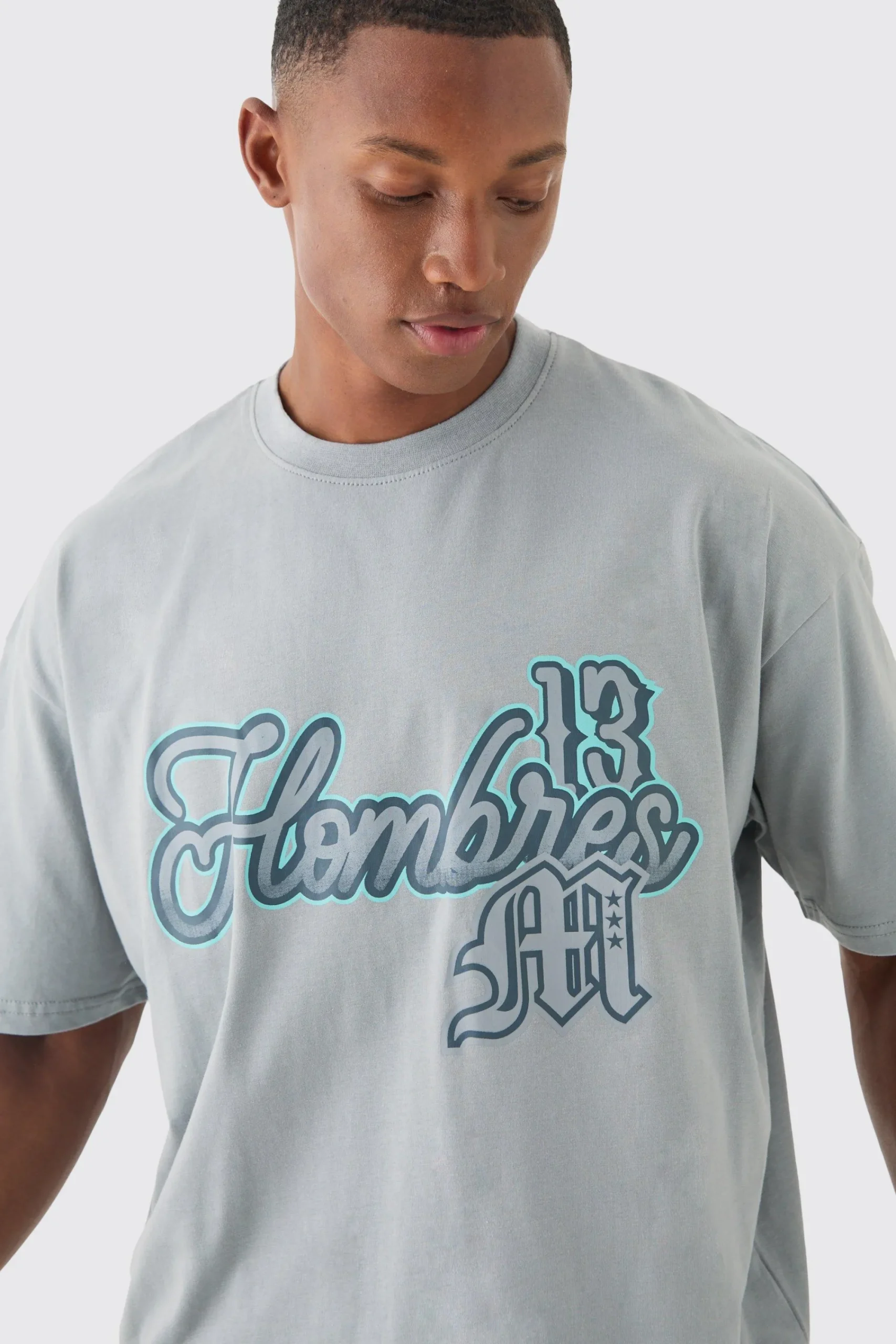Oversized Boxy Homme Print T-shirt | UK^boohooMAN Sale