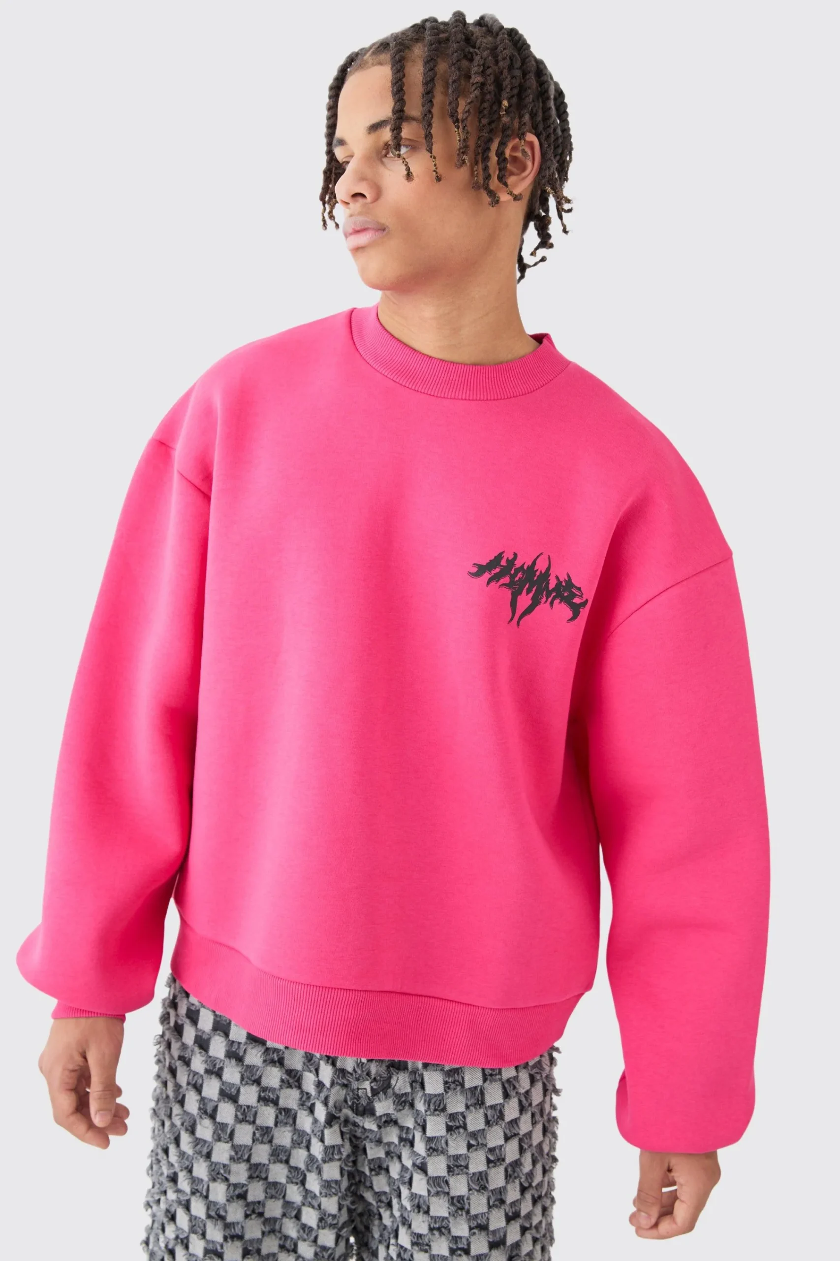 boohooMAN Oversized Boxy Homme Sweatshirt | UK| Hoodies & Sweatshirts