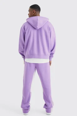 boohooMAN Oversized Boxy Hooded Gusset Tracksuit | UK| Tracksuits